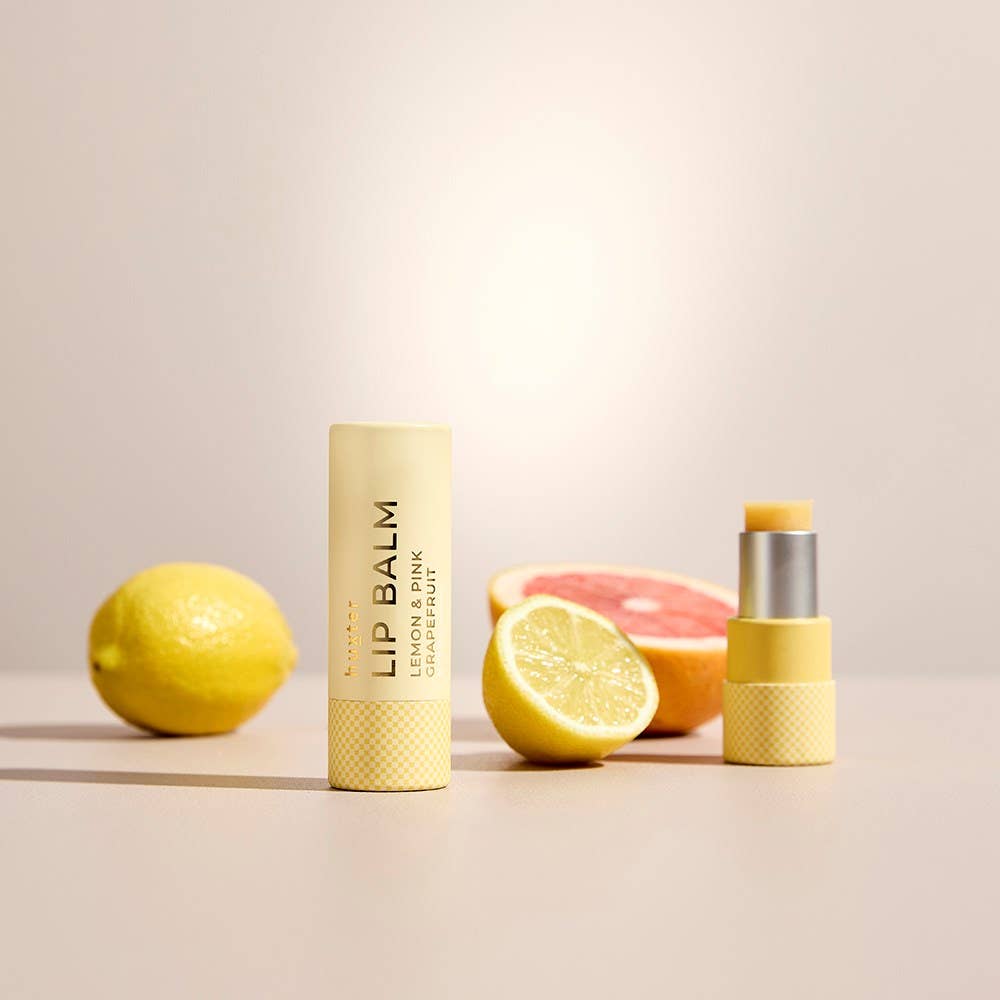 Lip Balm - Lemon & Pink Grapefruit - Pale Yellow