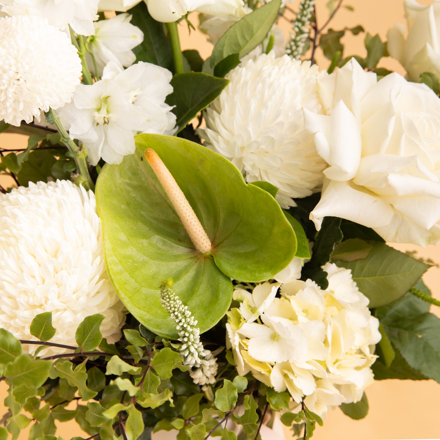 White Christmas Vase Arrangement