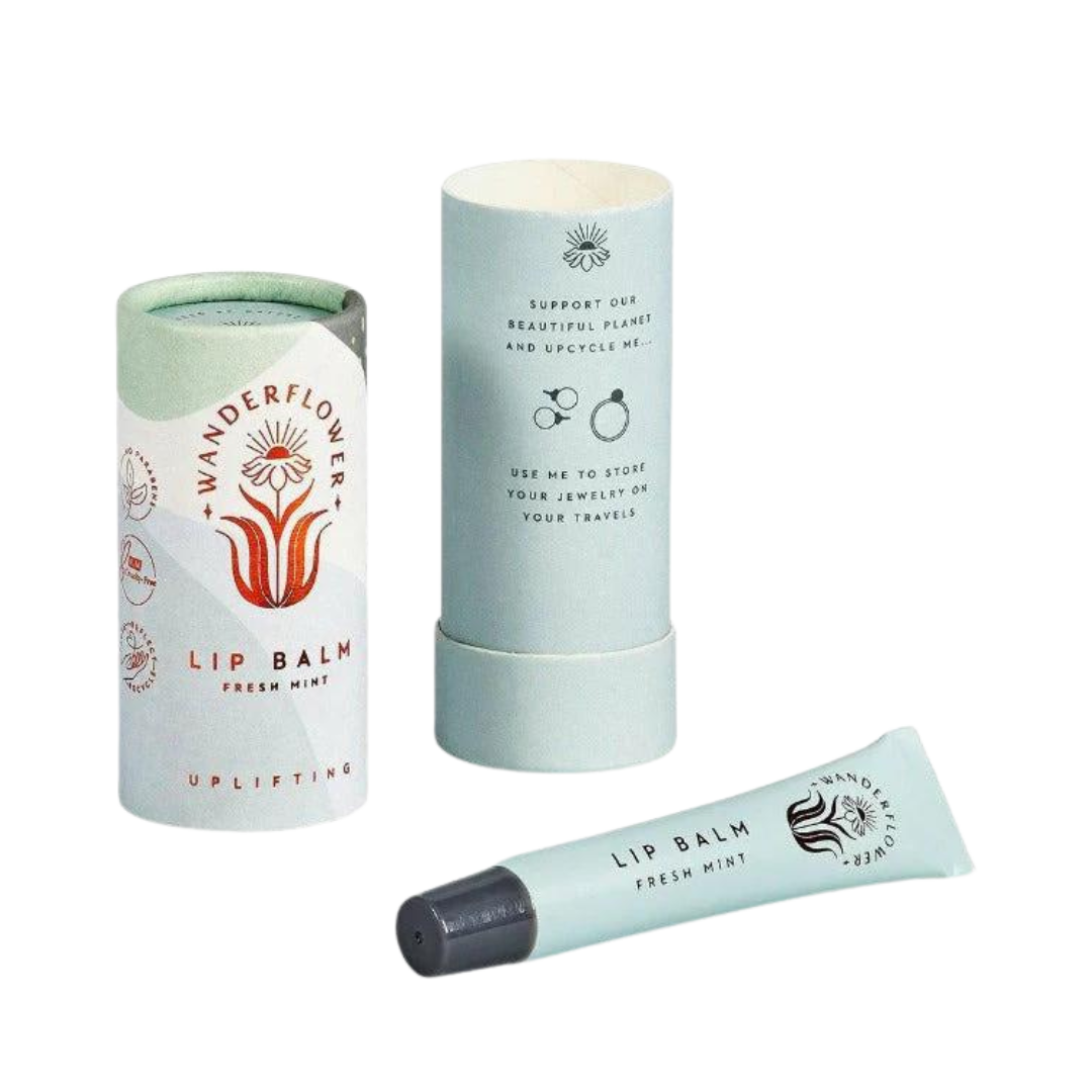 Wanderflower Lip Balm - Fresh Mint Blue