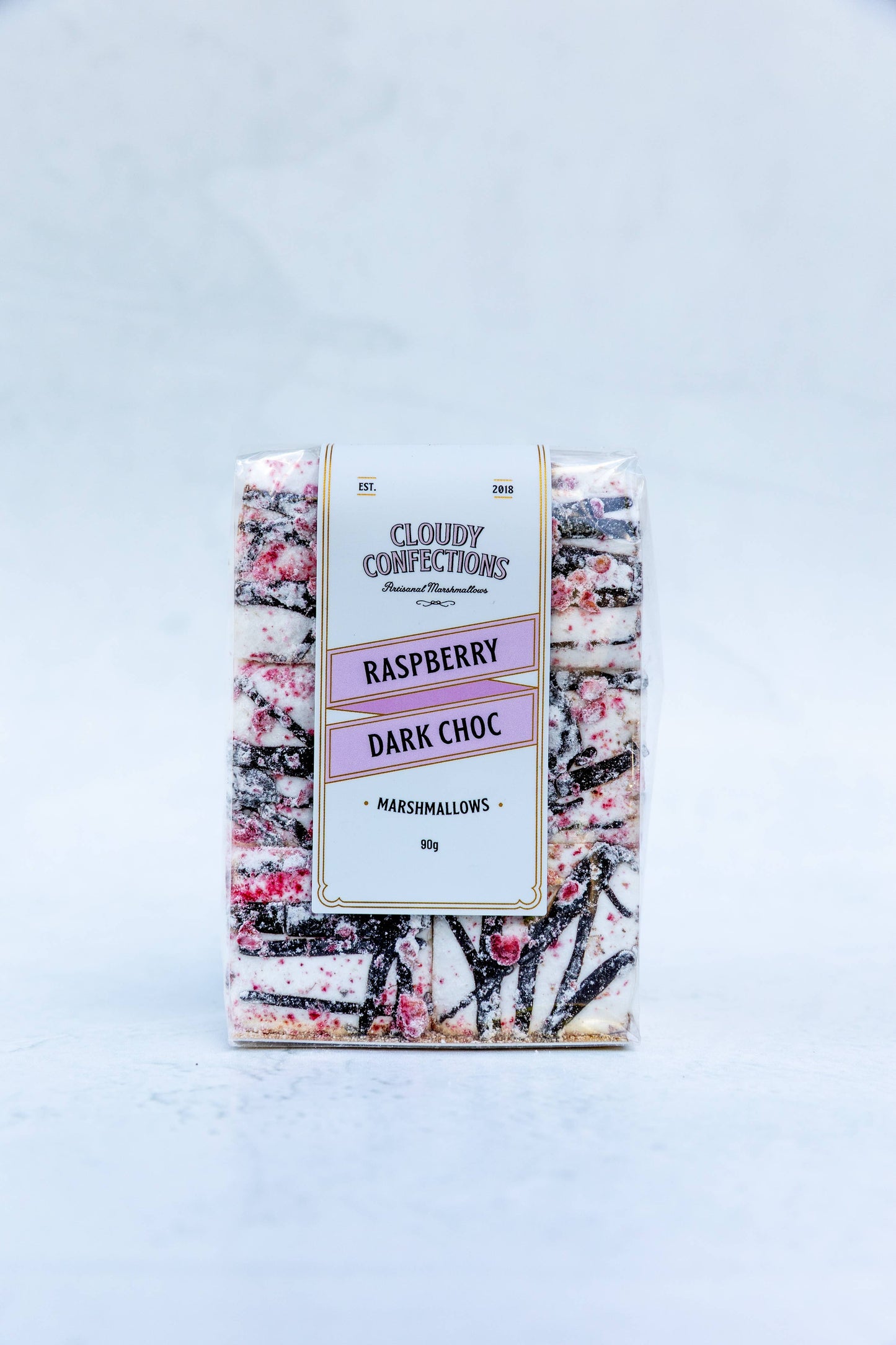 Raspberry Dark Chocolate Marshmallows