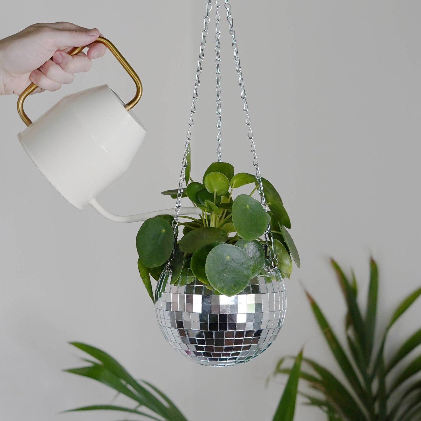 Disco Ball Hanging Planter (6in)