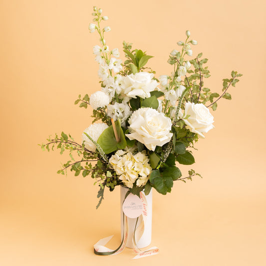 White Christmas Vase Arrangement